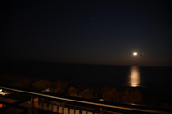 Terrasse Blick Mond