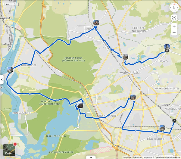 Die Tour 35 km