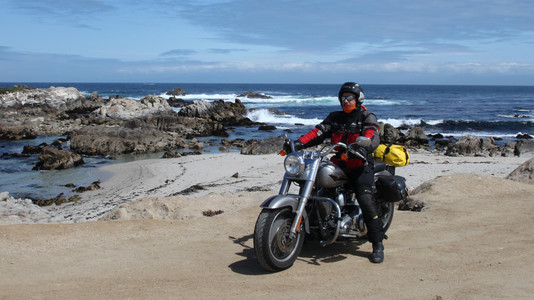 Mit der Harley an der Westküste Nordamerikas.