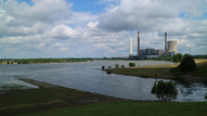 die Emscher in den Rhein