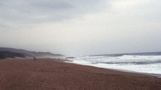 Am Strand von Durban (Südafrika).